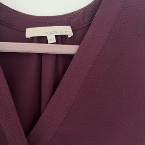 Plenty Monk + Lou Top in Plum